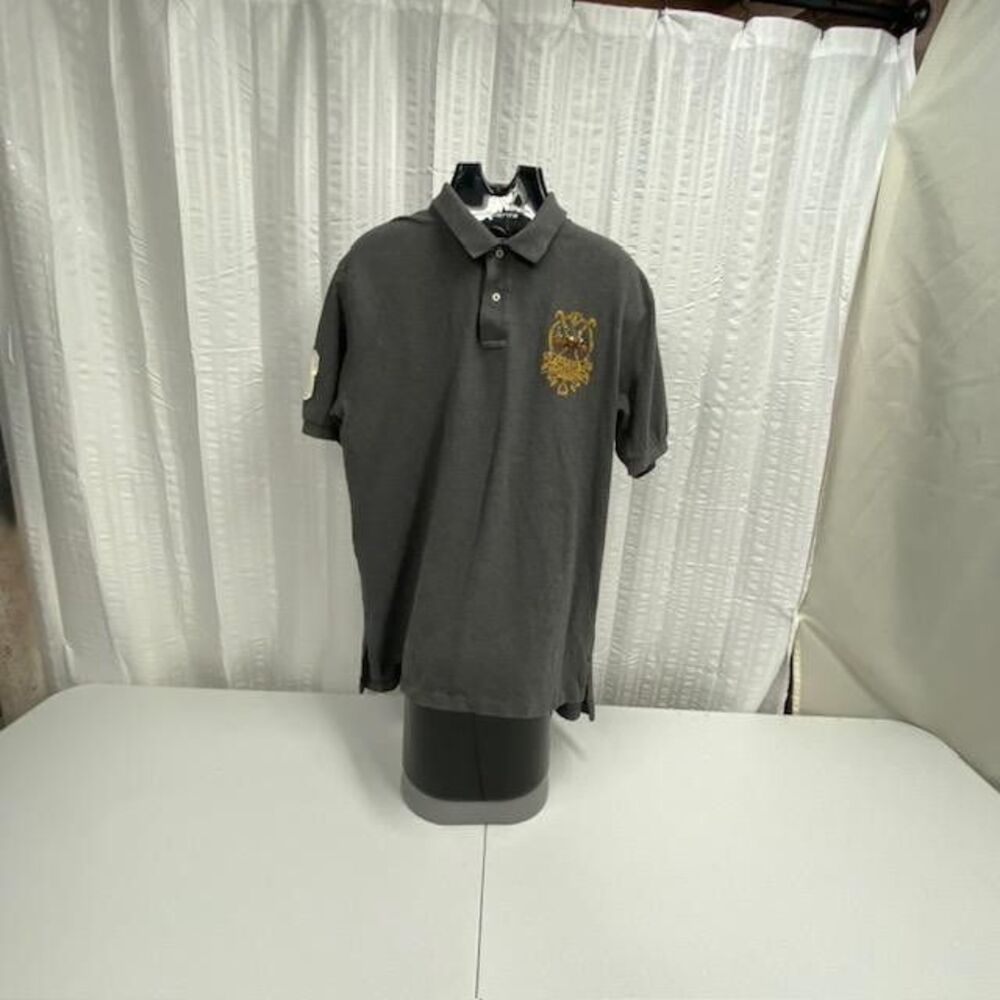Polo Ralph Lauren XL International Challenge Cup 1967 #3 Gray Polo Shirt(456-4.4